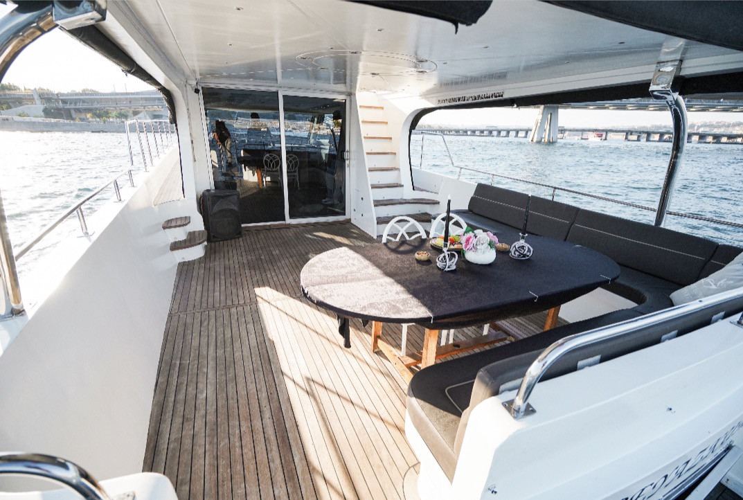 Exclusive Bosphorus Escape Aboard 69ft Custom Yacht – Tailored Private Charter Turkeyachts — 4